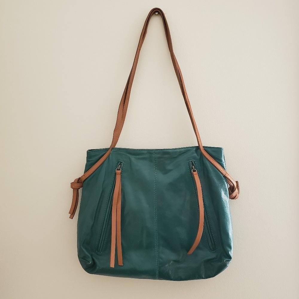 Green Latico leather shoulder bag